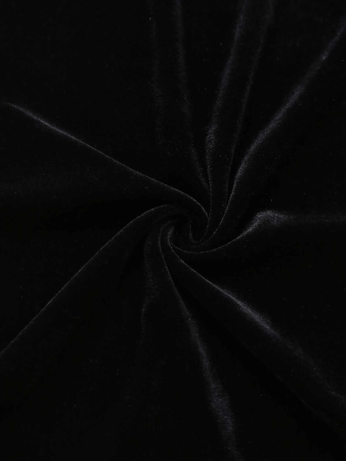 Black 1960s Bat Neckline Velvet Slit Dress - Image 6
