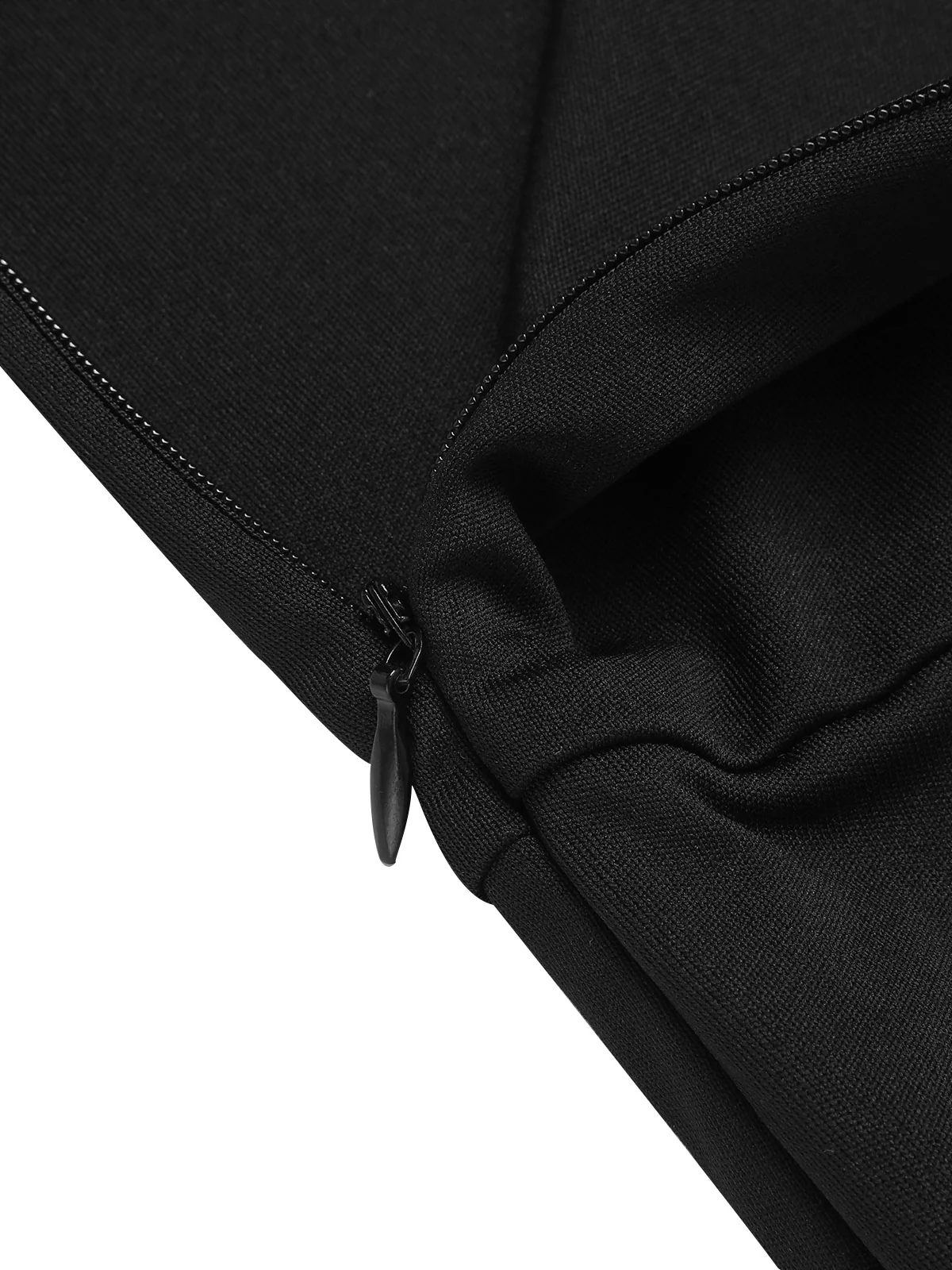 Black 1960s V-Neck Solid Bodycon Dress - Image 6