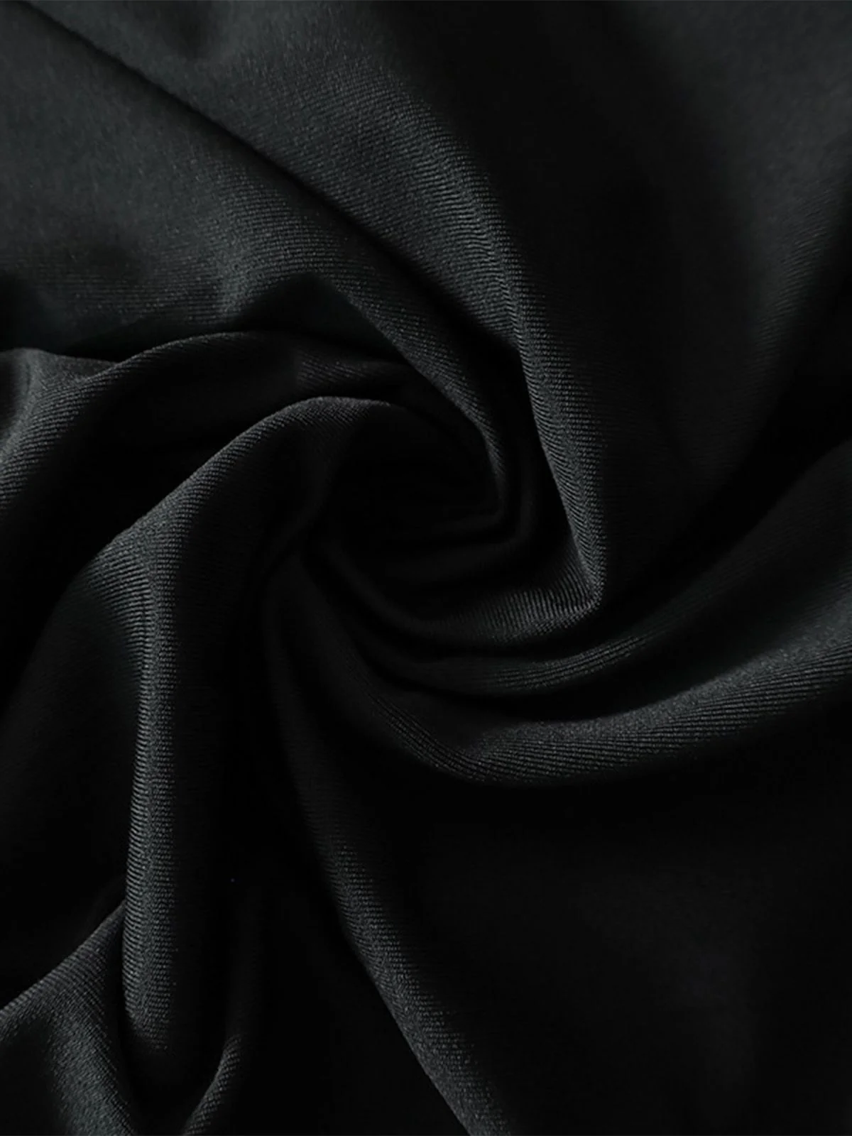 Black 1980s Solid One-Shoulder Evening Backless Dress with Train - Image 6