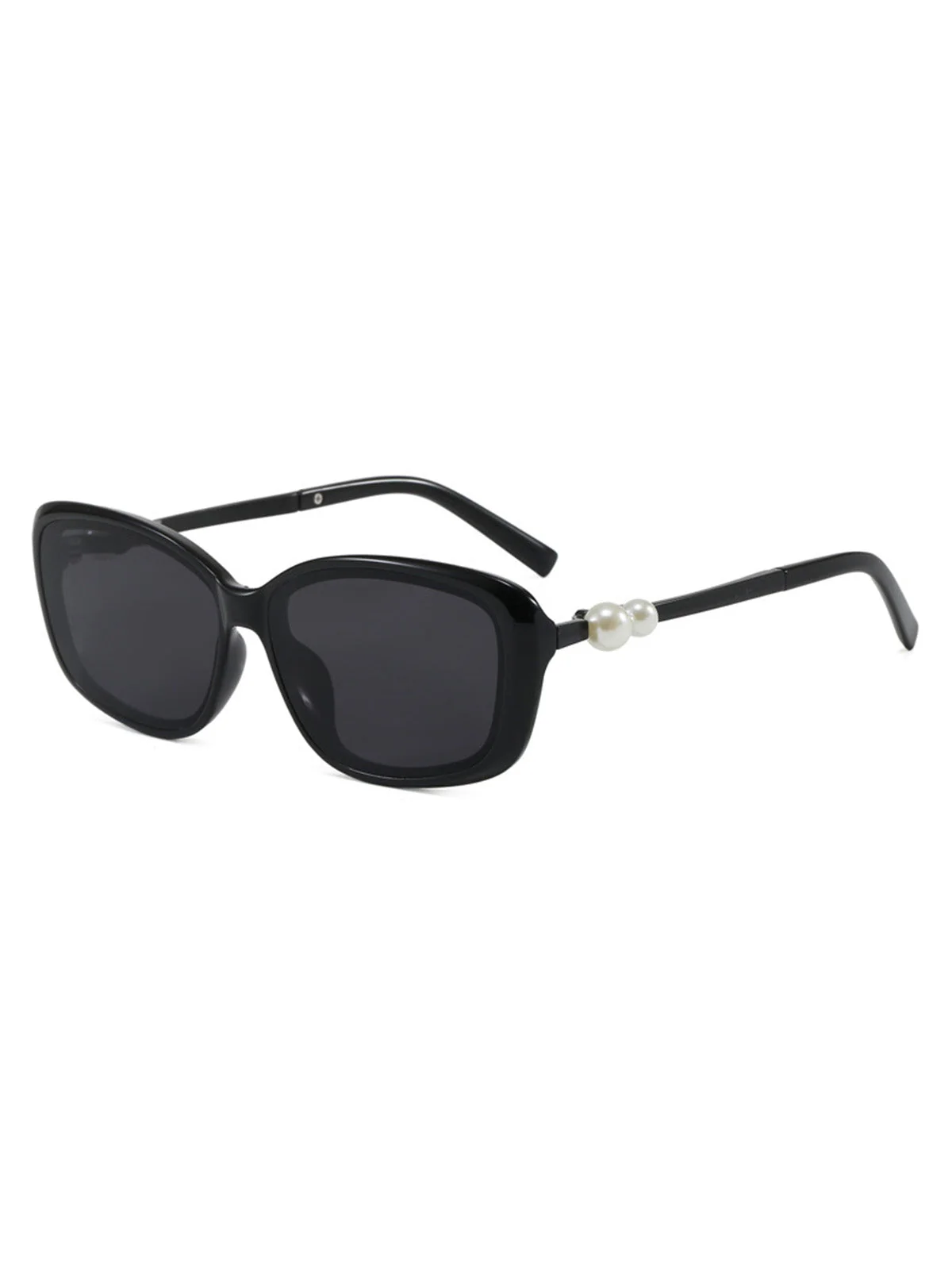 Black Pearl Vintage Square Frame Sunglasses