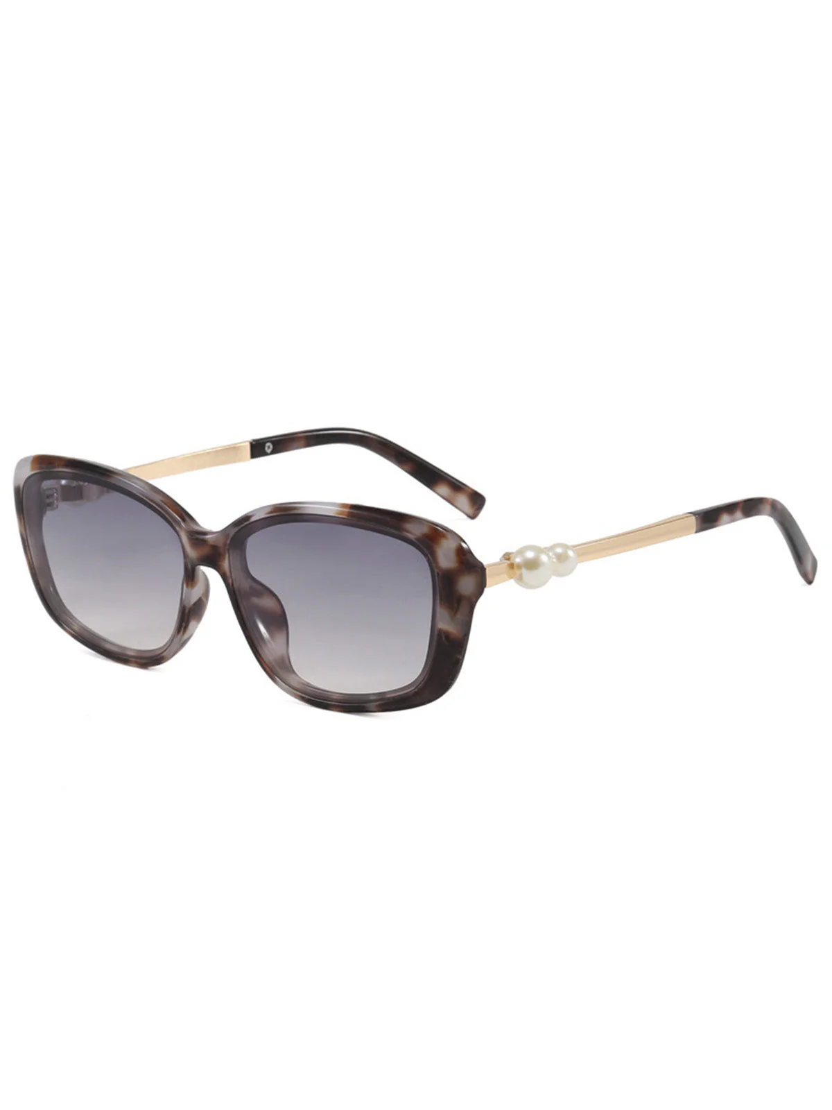 Black Pearl Vintage Square Frame Sunglasses - Image 6