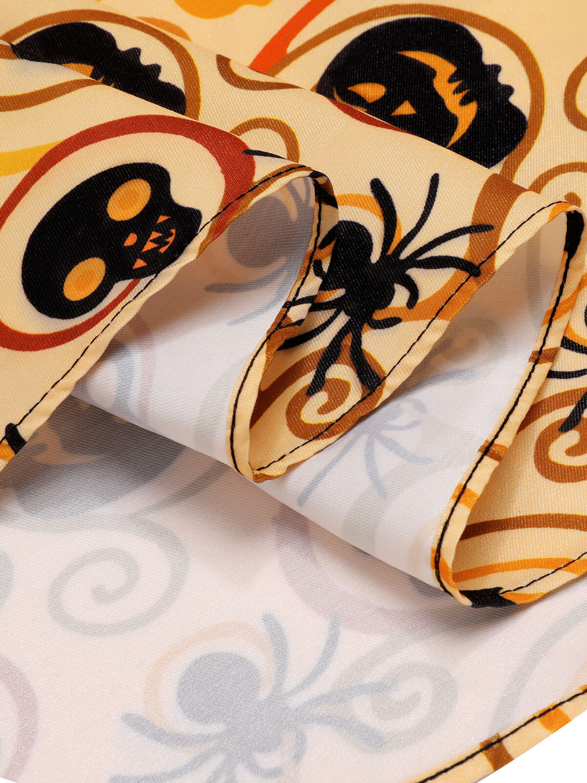 Black & Yellow 1950s Pumpkin Bat Spider Dress - Image 6