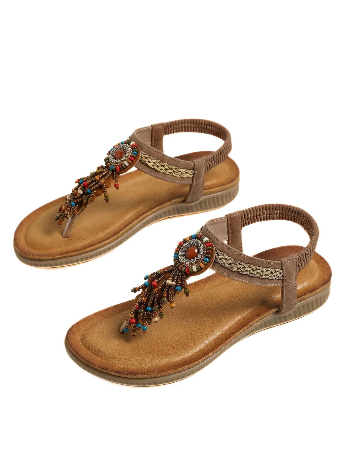 Bohemian Style Flip-Flop Tassel Sandals - Image 4