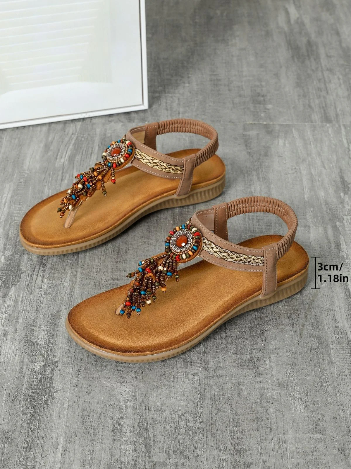 Bohemian Style Flip-Flop Tassel Sandals - Image 7