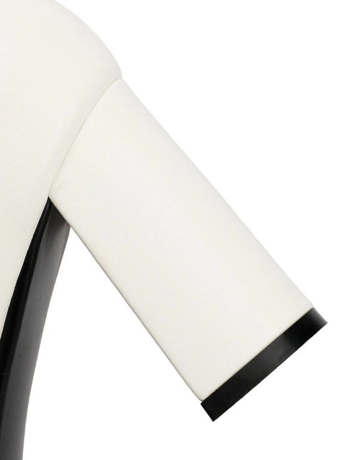 Colorblock Pearls Ankle Strap Bow Chunky-Heel Shoes - Image 7