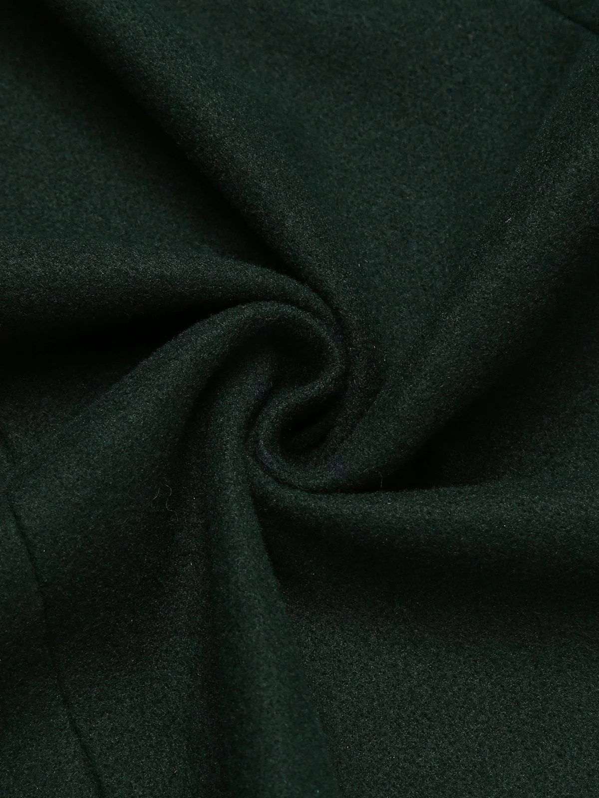 Dark Green 1940s Solid Button Coat - Image 12