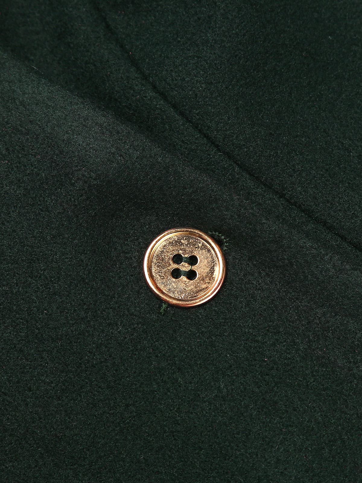 Dark Green 1940s Solid Button Coat - Image 10