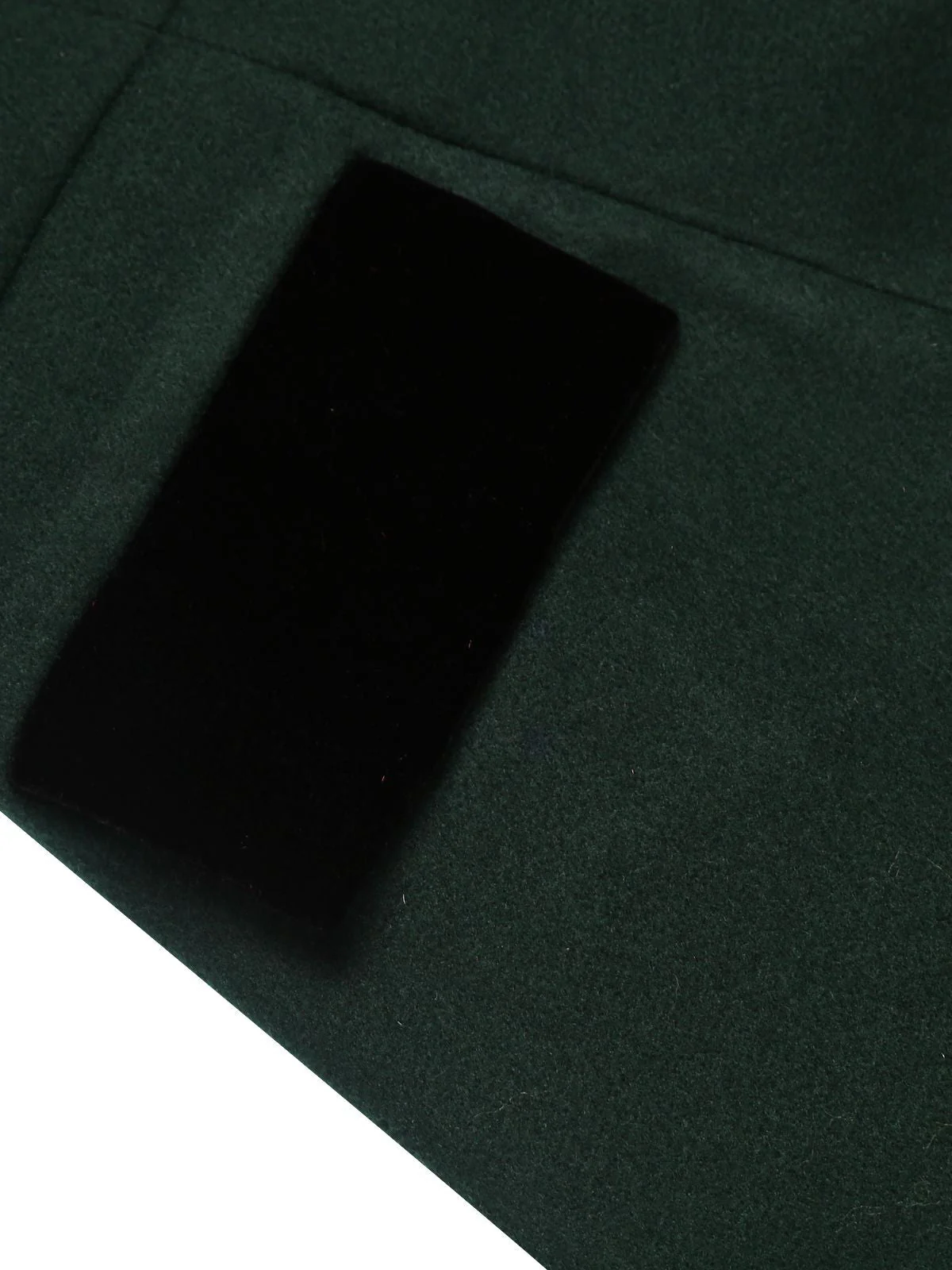 Dark Green 1940s Solid Button Coat - Image 11