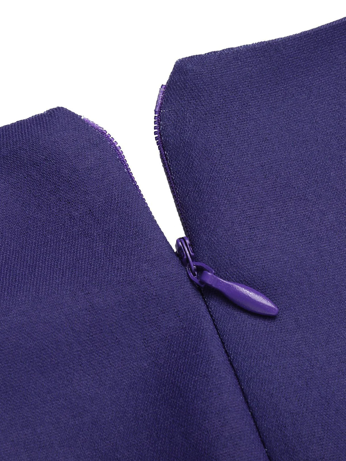 Deep Purple 1950s Halloween V-Neck Swing Dress - Image 7