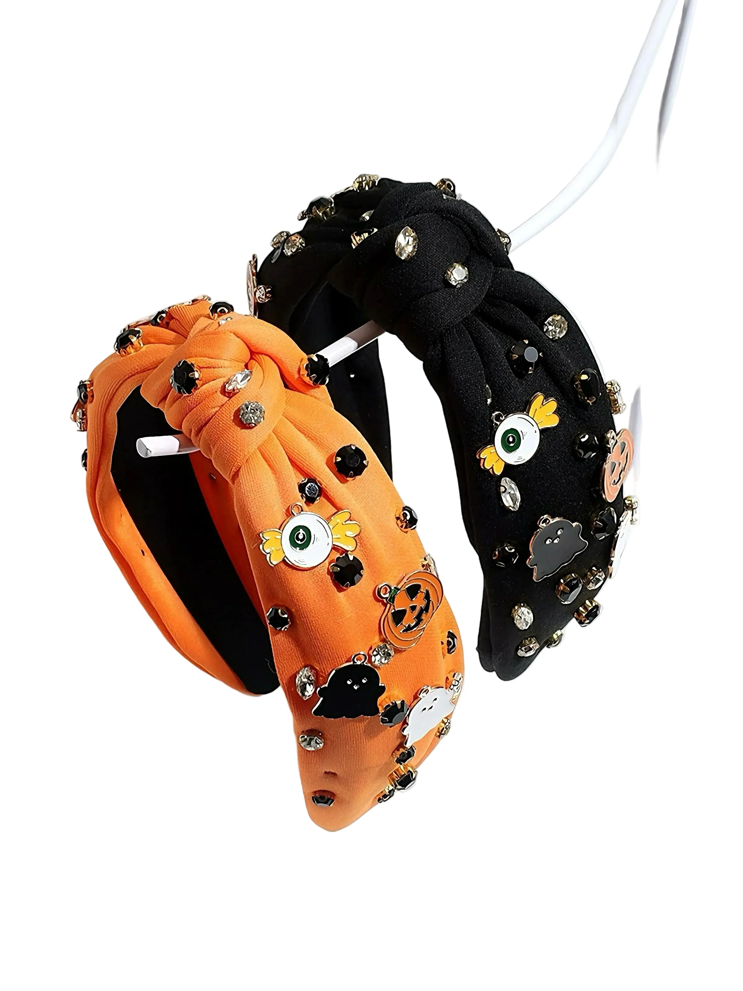 Devil Pumpkin Ghost Rhinestone Knotted Headband