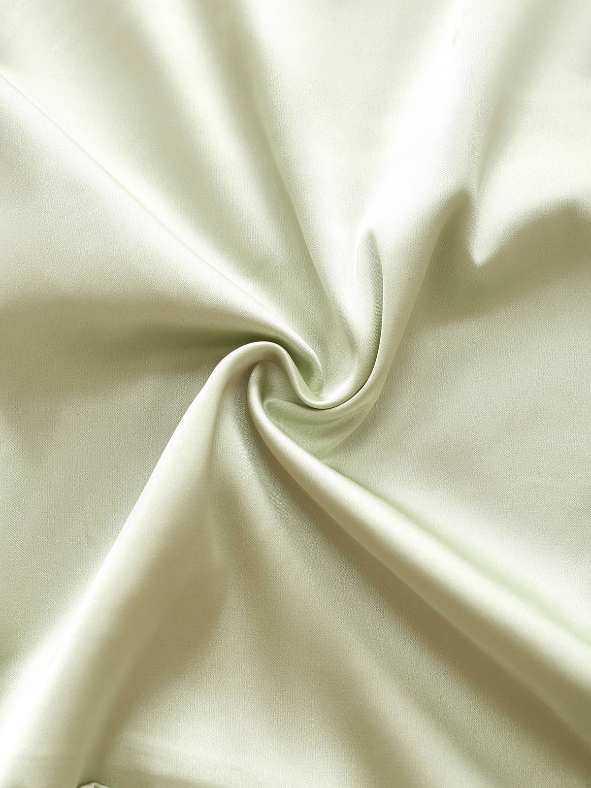 Green 1930s Solid Cowl Neck Ruffled Mermaid Dress - Image 4