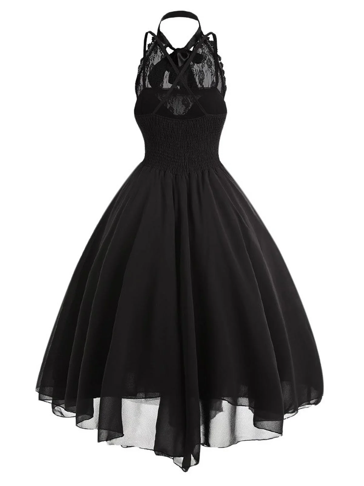 Halloween Gothic Steampunk Lace Dress - Image 3