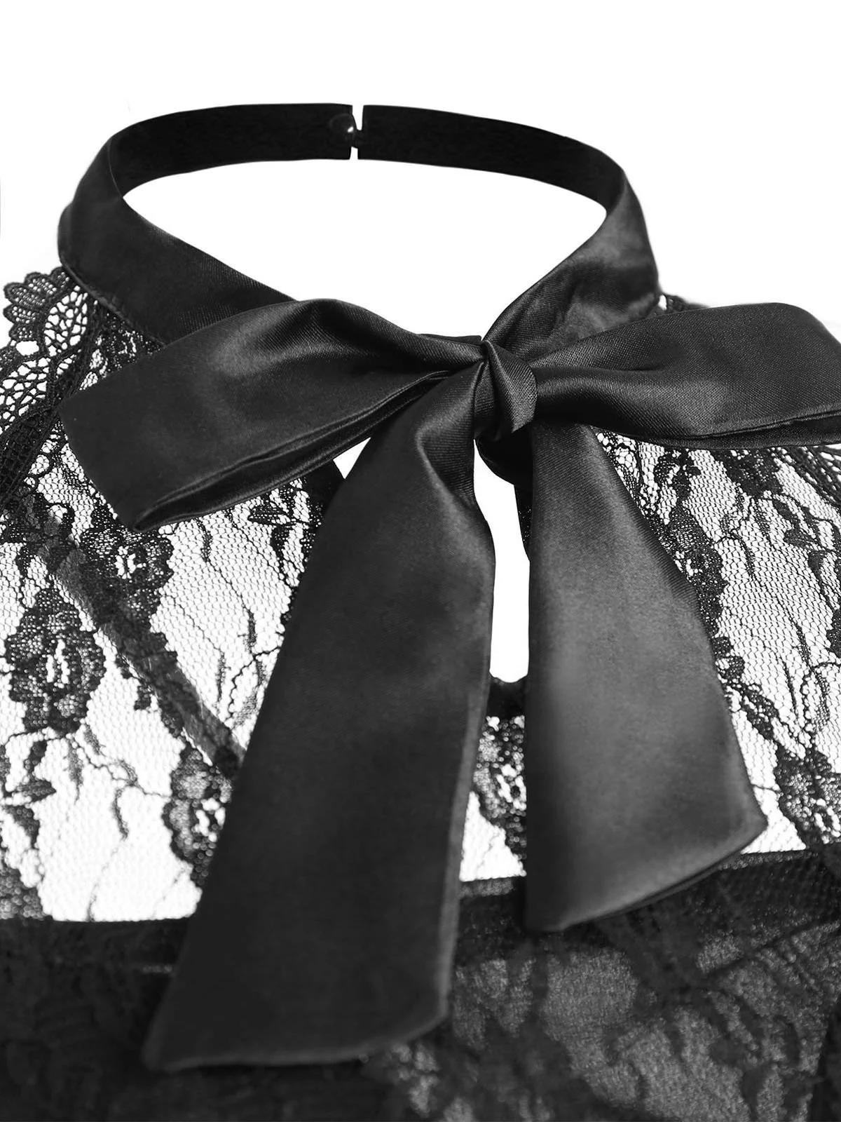 Halloween Gothic Steampunk Lace Dress - Image 4