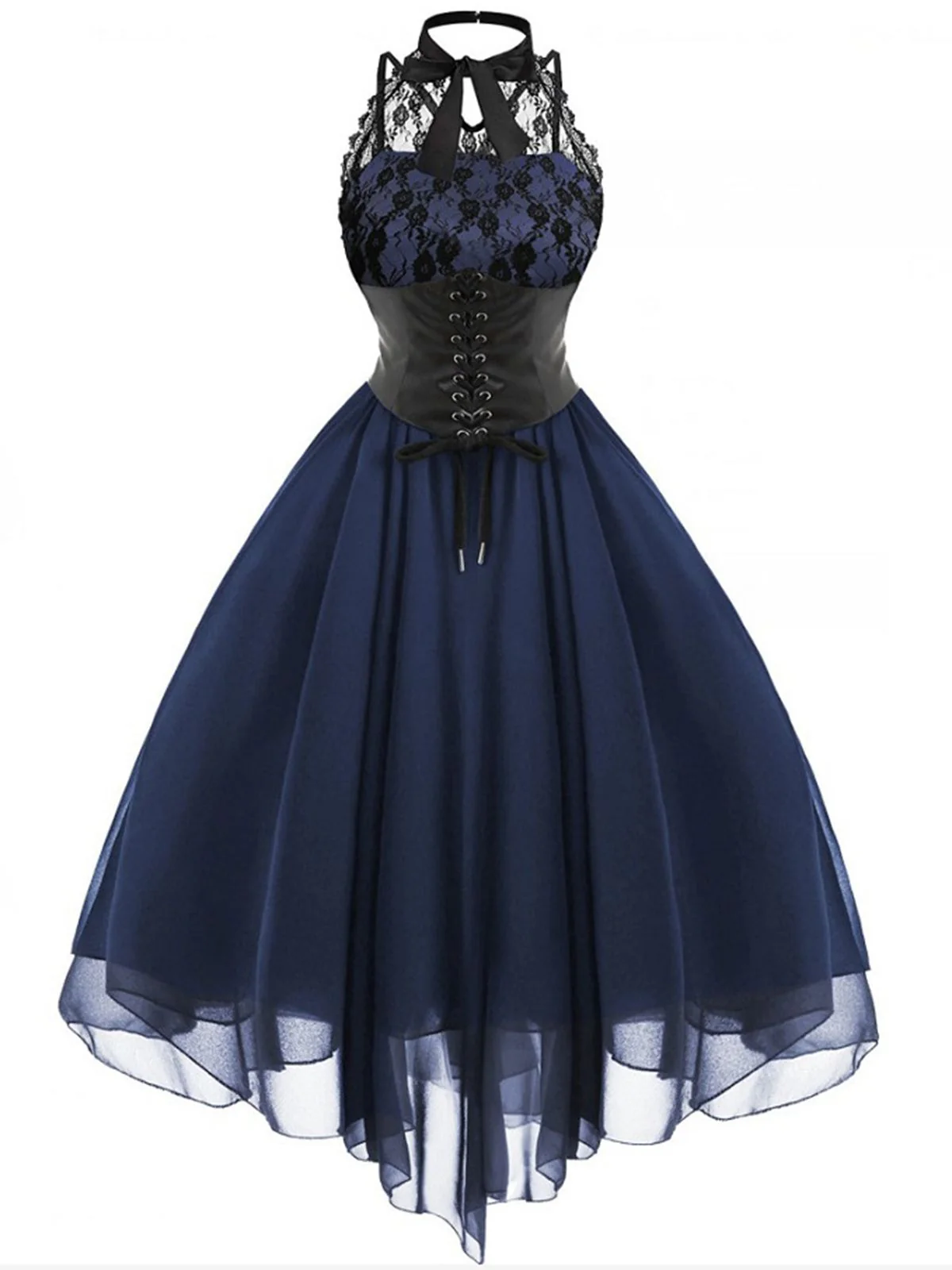 Halloween Gothic Steampunk Lace Dress - Image 6