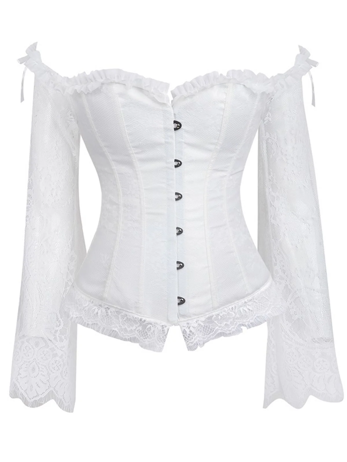 Halloween Steampunk Lace Patchwork Corset - Image 4