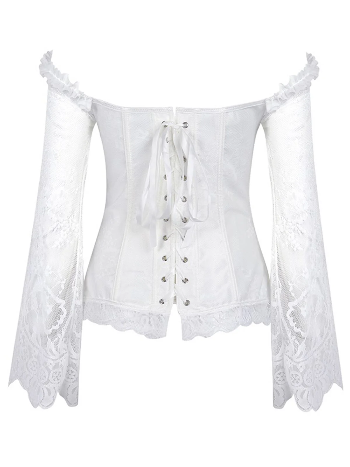 Halloween Steampunk Lace Patchwork Corset - Image 6