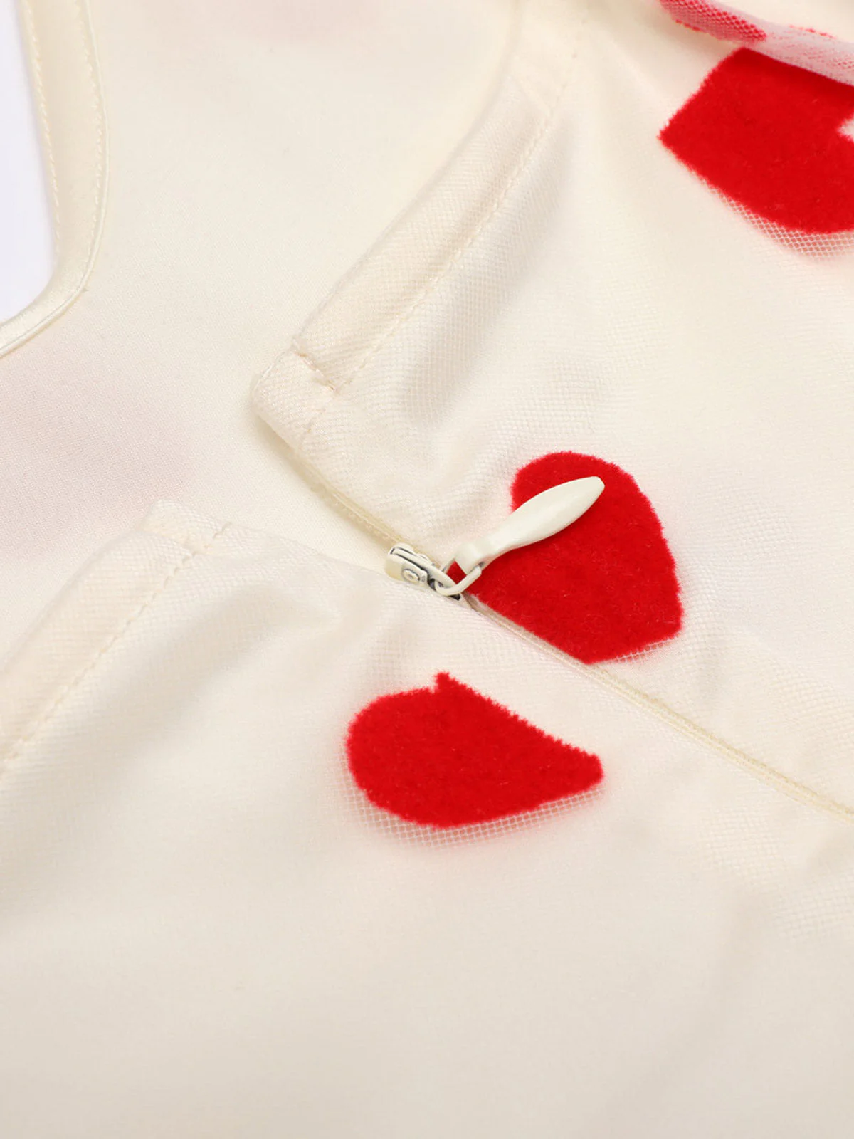 Heart 1950s Mesh Sling Dress - Image 7