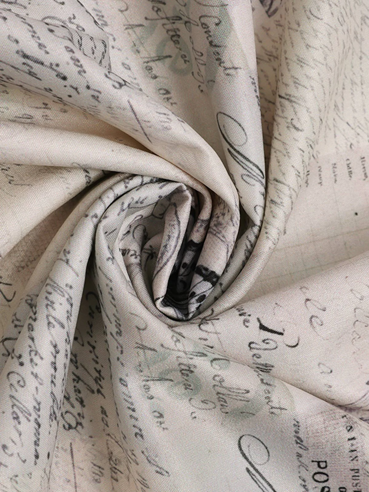 Khaki 1950s Newspaper Butterfly Patchwork Dress - Image 10