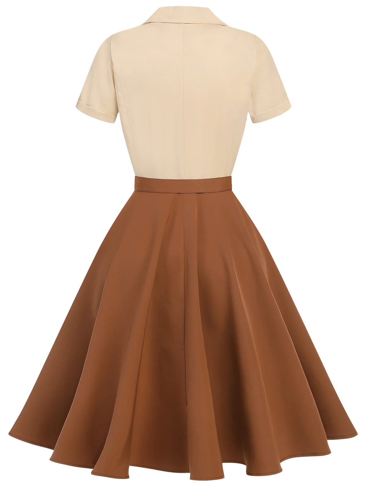 Green&Red 1950s Christmas Button Dress - Image 4