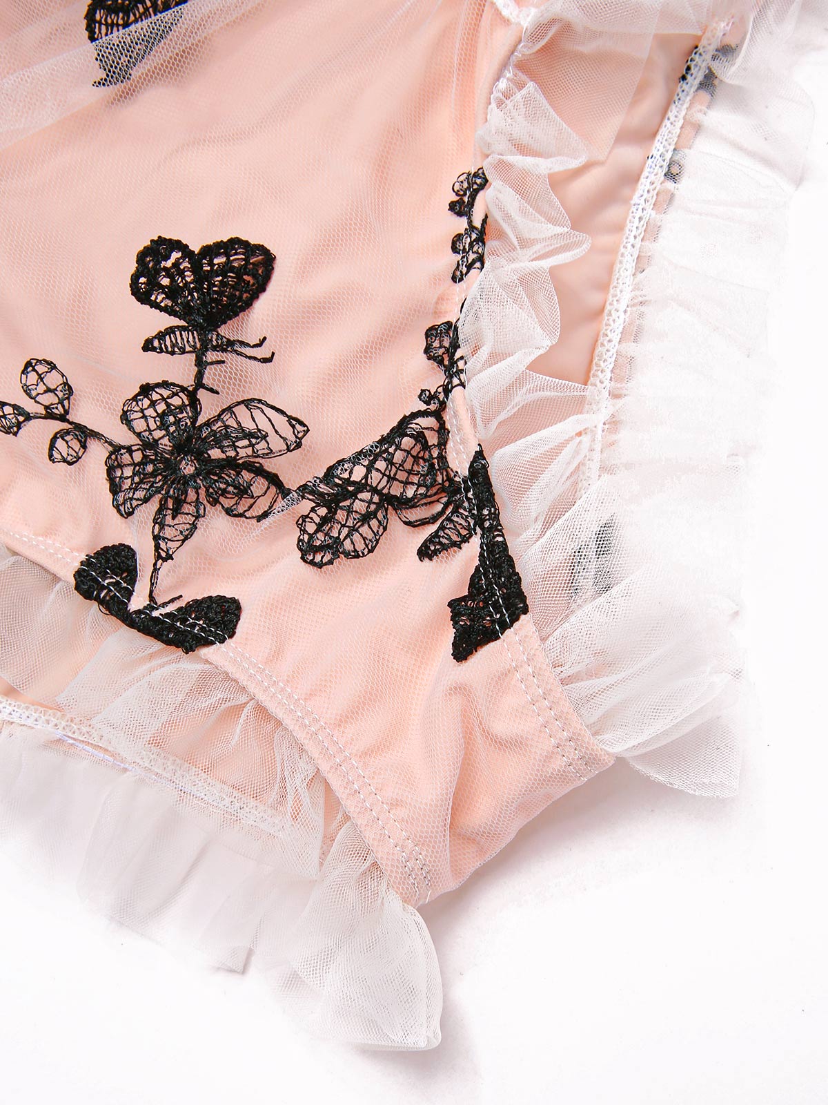 1950s Lace Strawberry Cami Tankini Set - Image 11