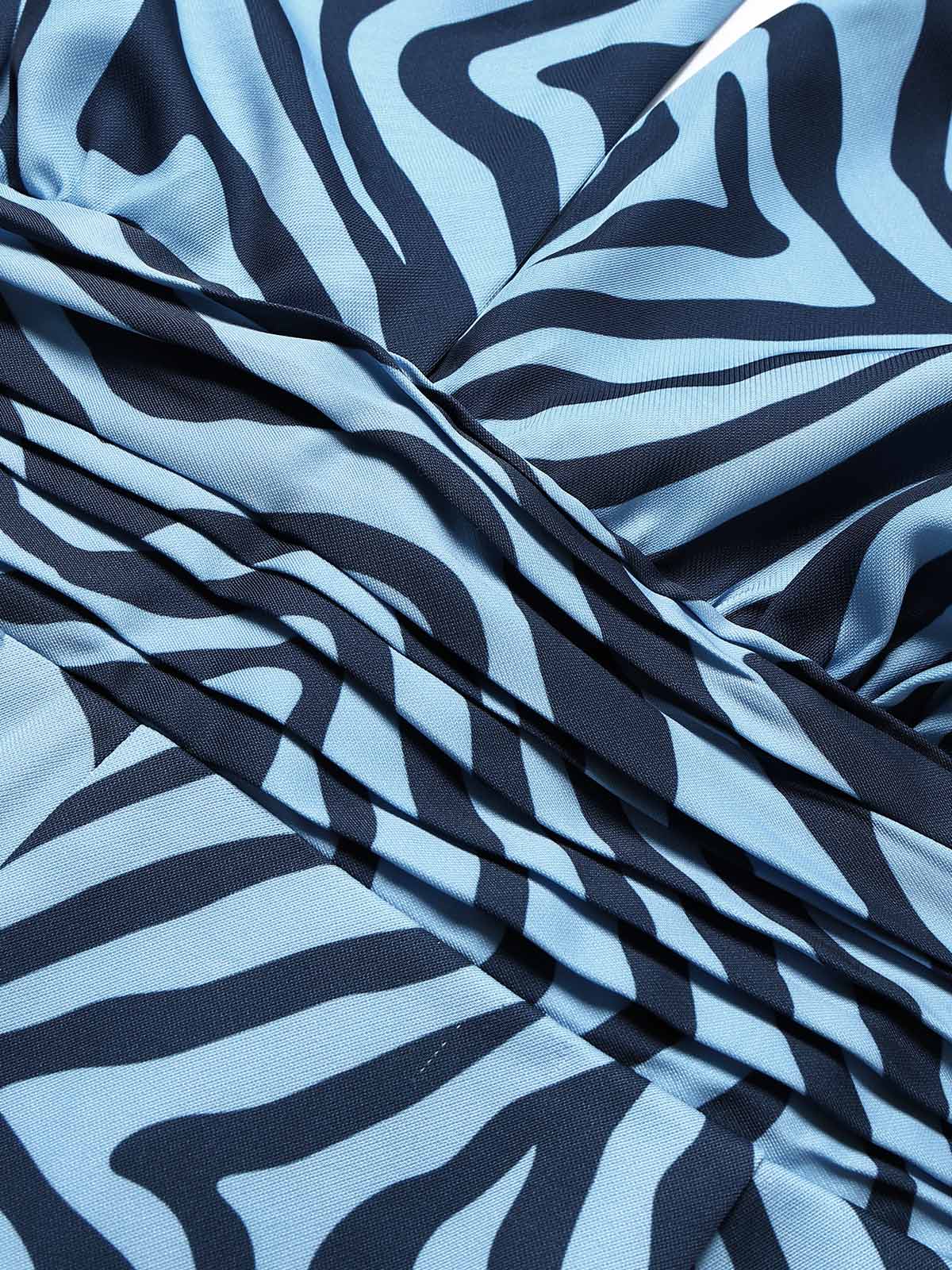 [Pre-Sale] Lake Blue 1970s Zebra Print Halter Jumpsuit - Image 6