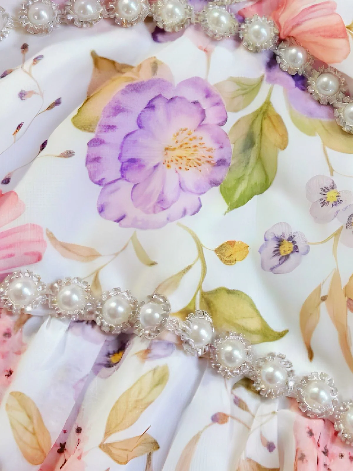 Multicolor 1930s Floral Halter Maxi Dress - Image 5