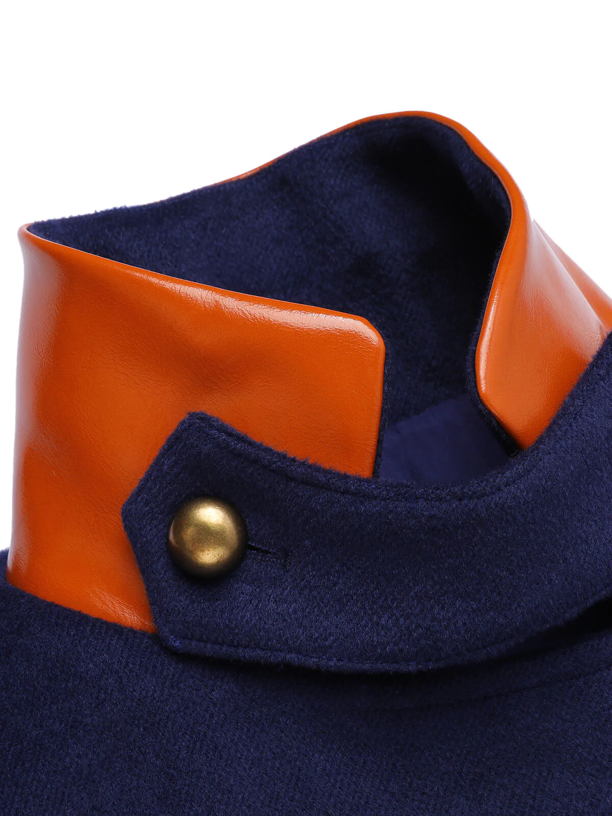 Navy Blue 1950s Patchwork Button Coat - Image 10