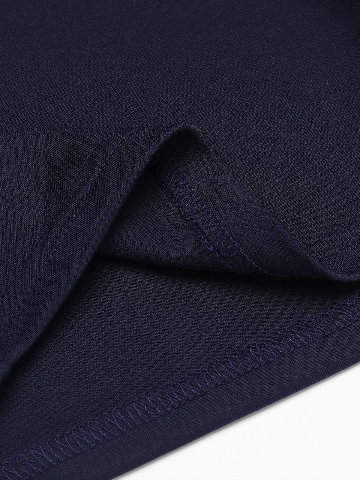 [Pre-Sale] Navy Blue 1950s Patchwork Off-shoulder Striped Romper - Image 8