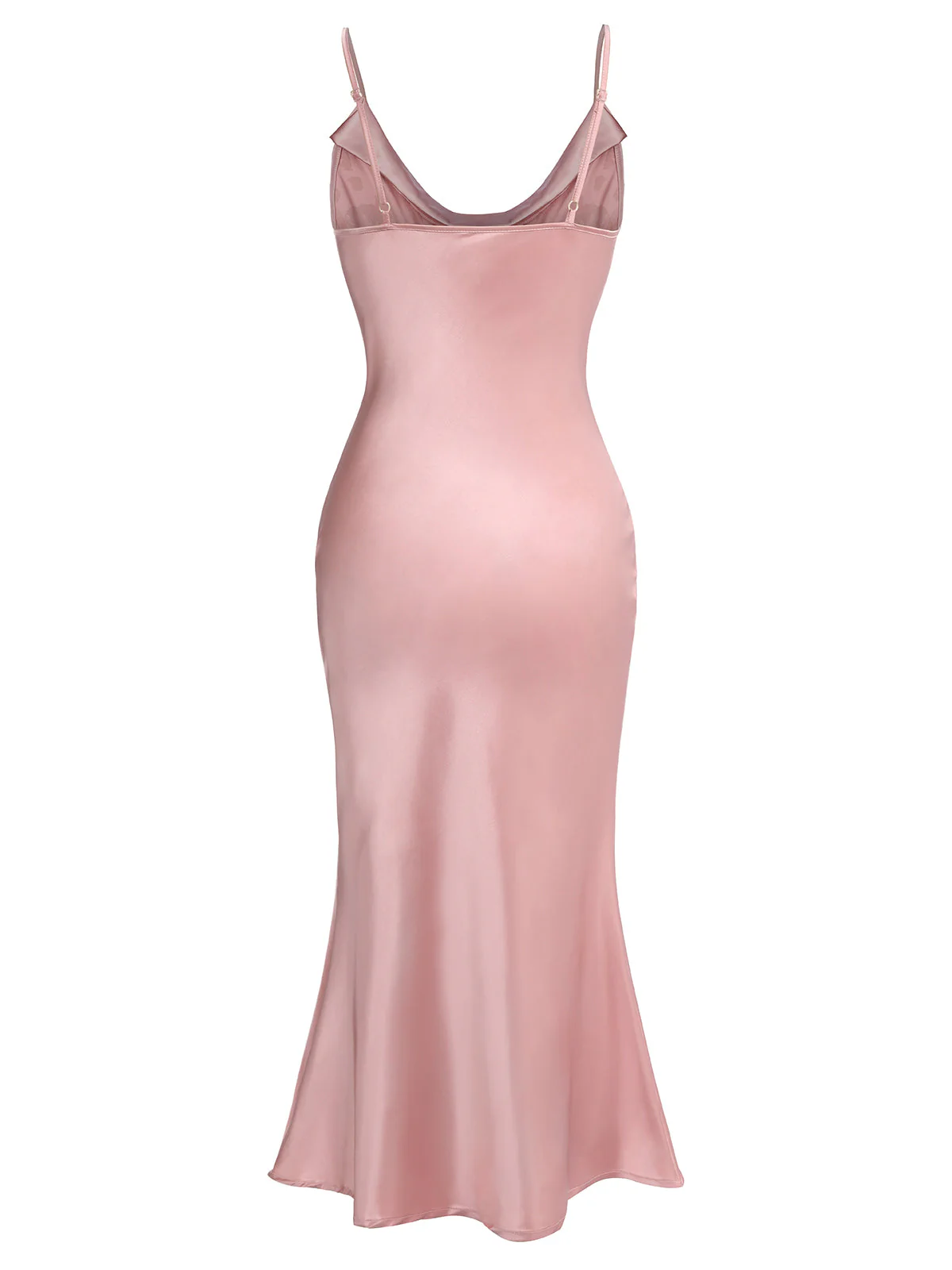 Pink 1930s Halloween Blood Fishtail Dress - Image 5