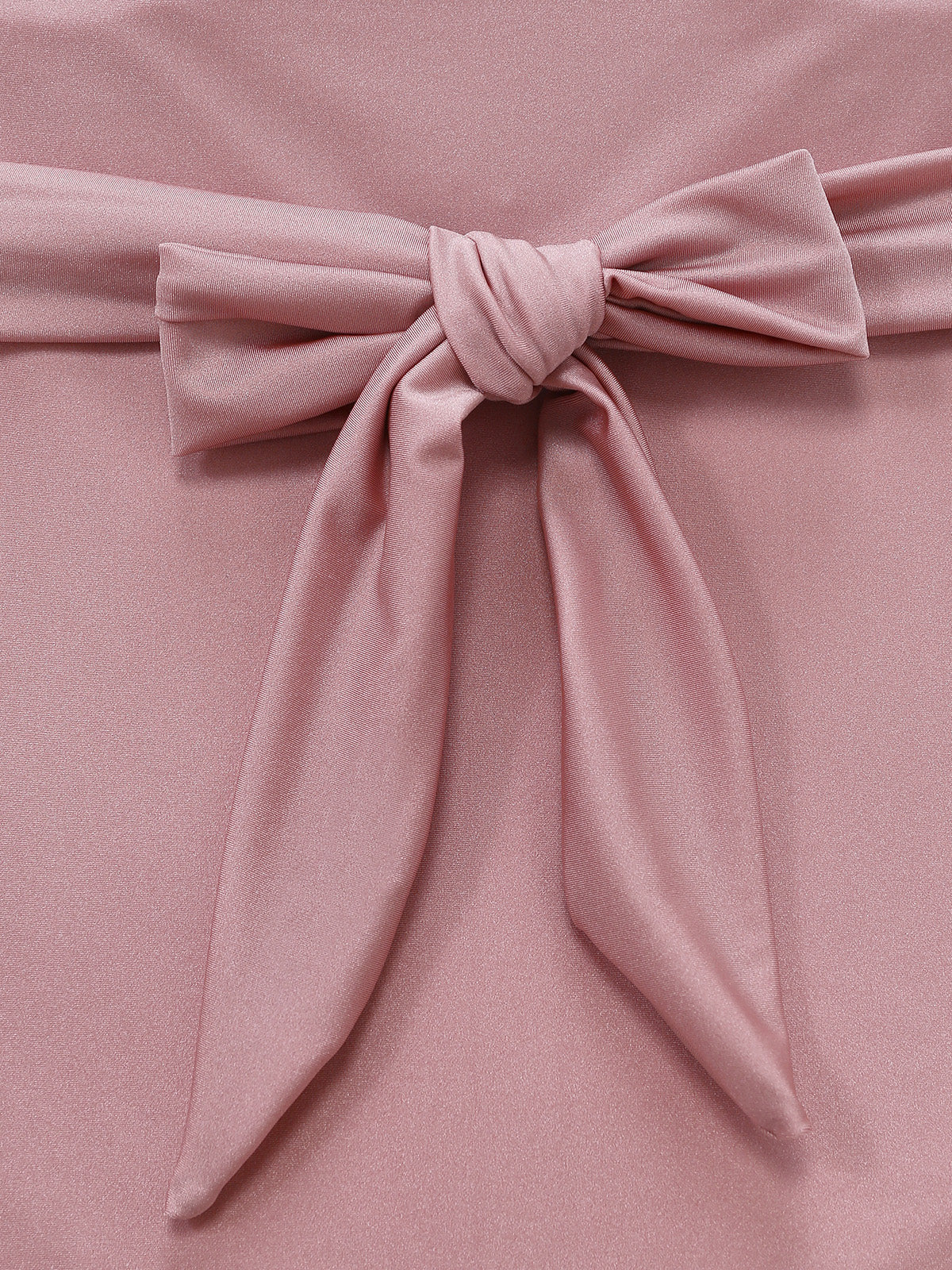 Pink 1940s Halter Metal-Ring Crisscross Tie Swimsuit - Image 7