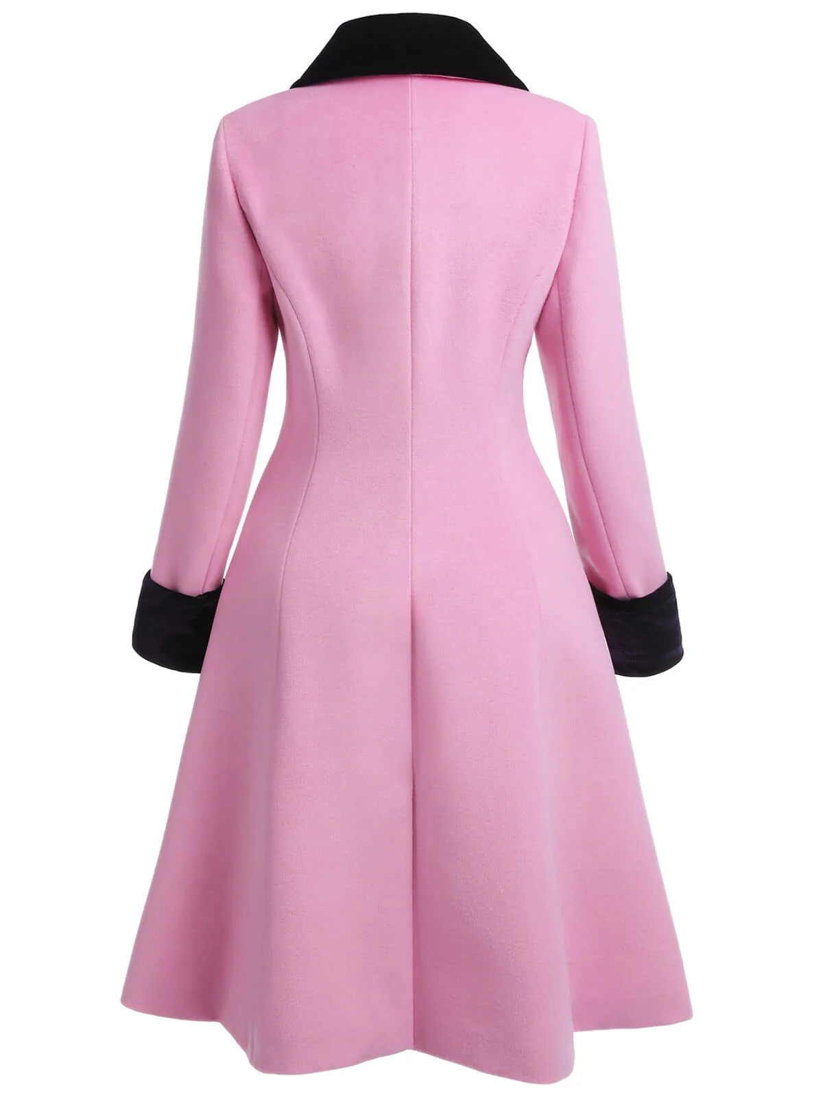 Pink 1930s Velvet Patchwork Button Coat - Image 5