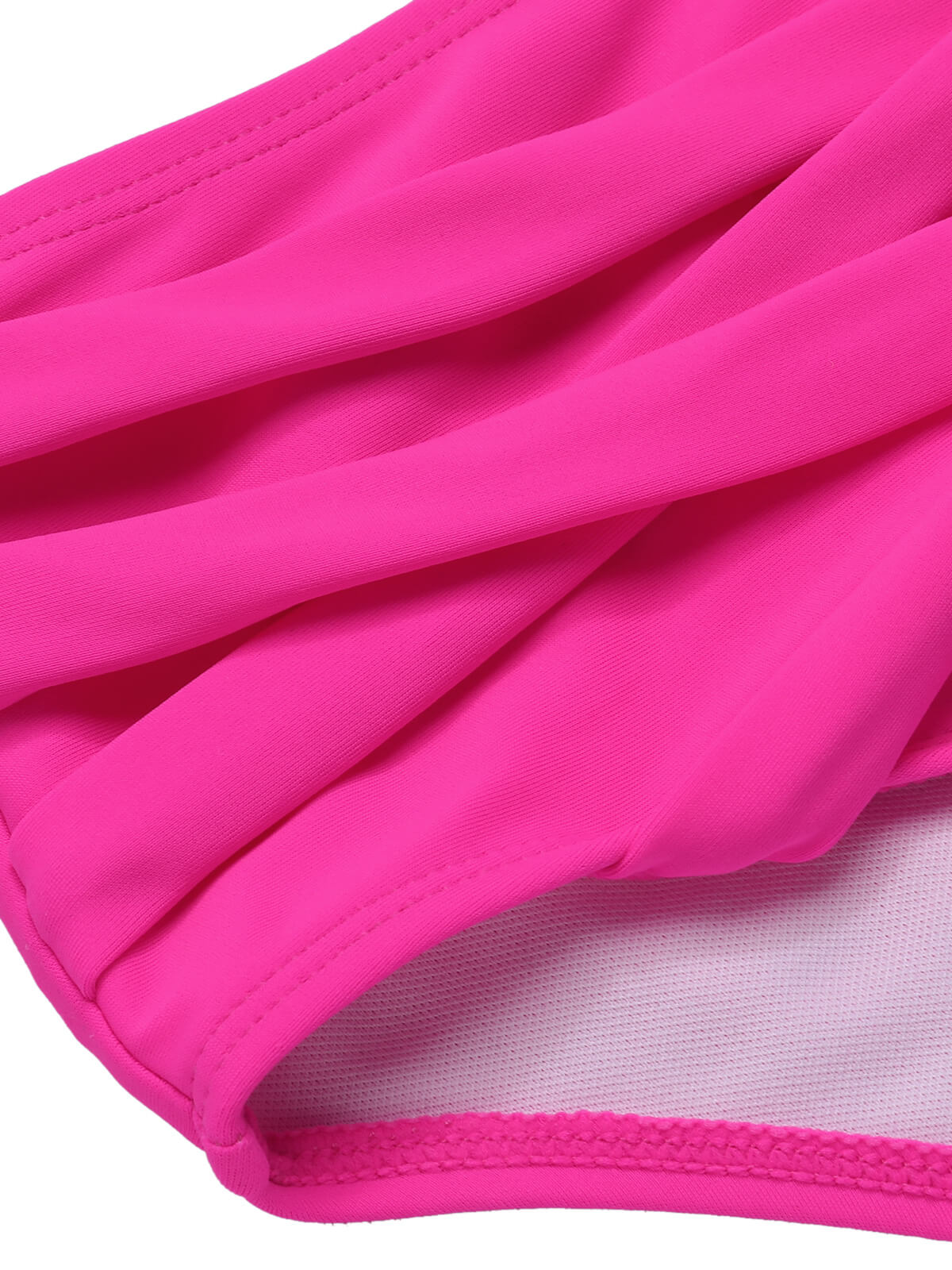 Pink 1960s Solid Strap Bandage Bikini Set - Image 4