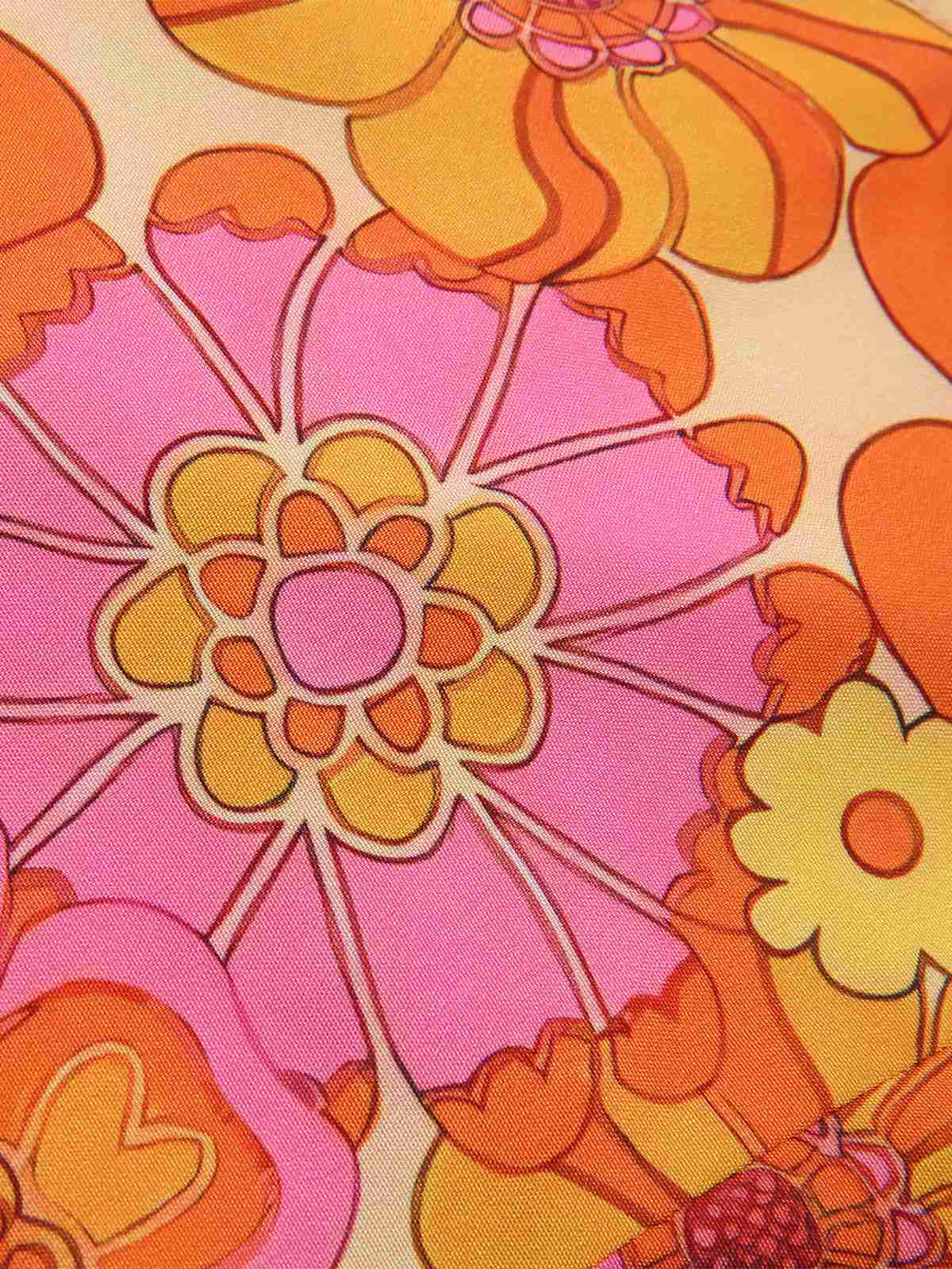 2PCS 1960s Floral Halter Top & Solid Skirt - Image 8