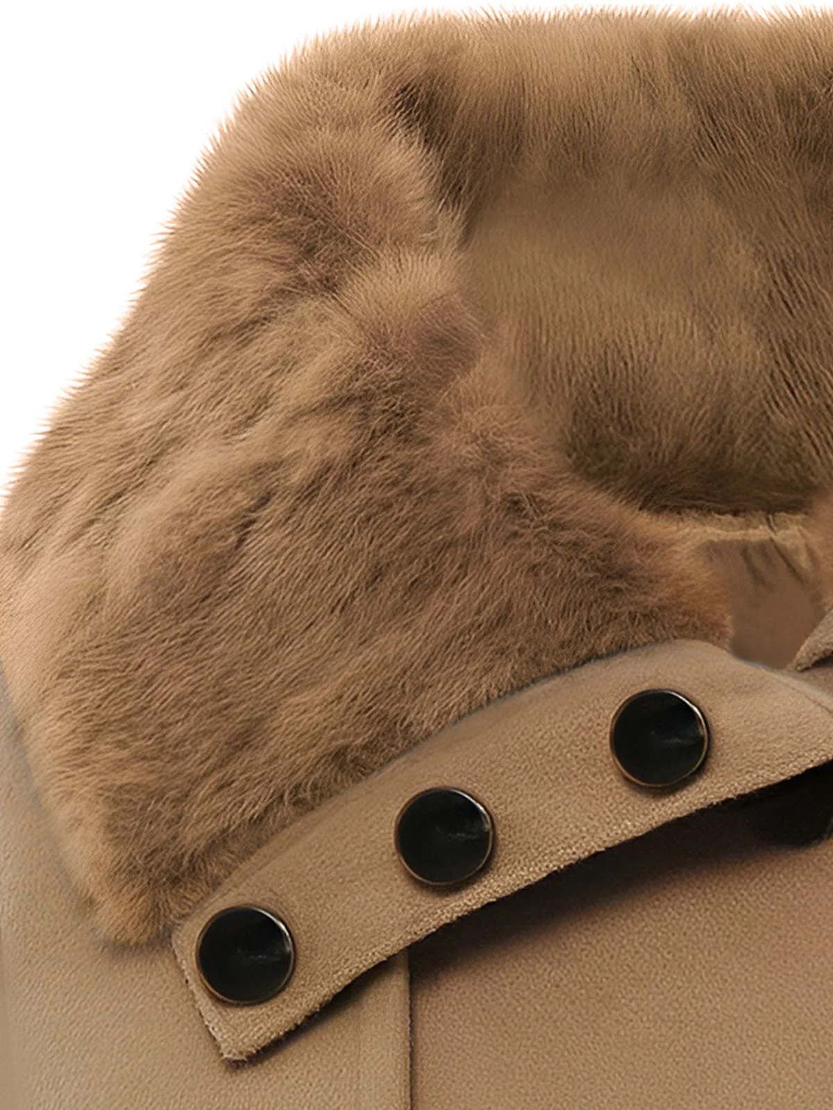 1950s Fur Collar Waisted Winter Coat - Image 7