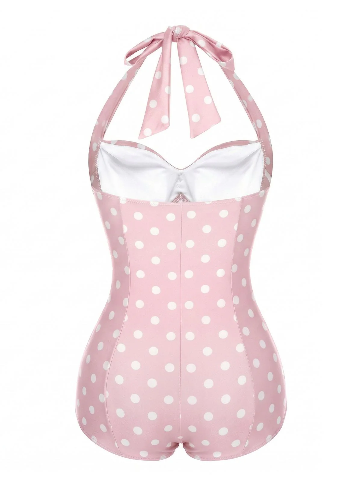 [Pre-Sale] Mint 1950s Polka Dots Gathered Halter Swimsuit - Image 14
