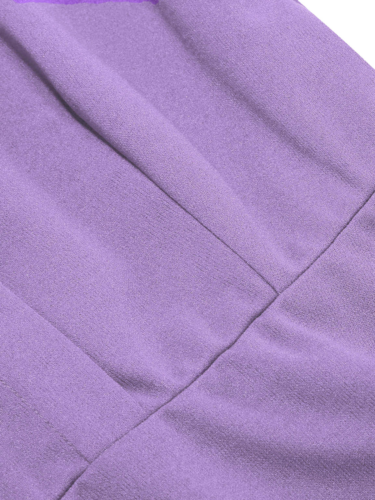 Purple 1950s Solid Lapel A-Line Dress & Cape - Image 7