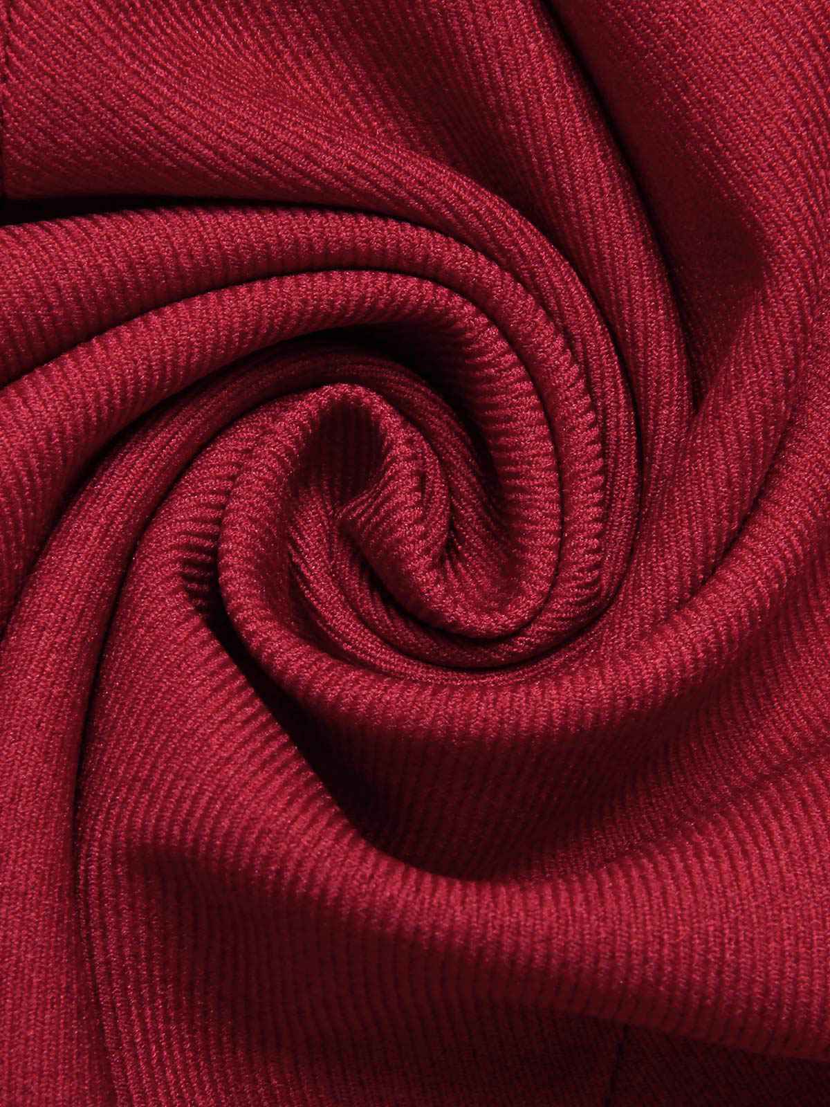 Red 1950s Lapel Double Breasted Coat - Image 8