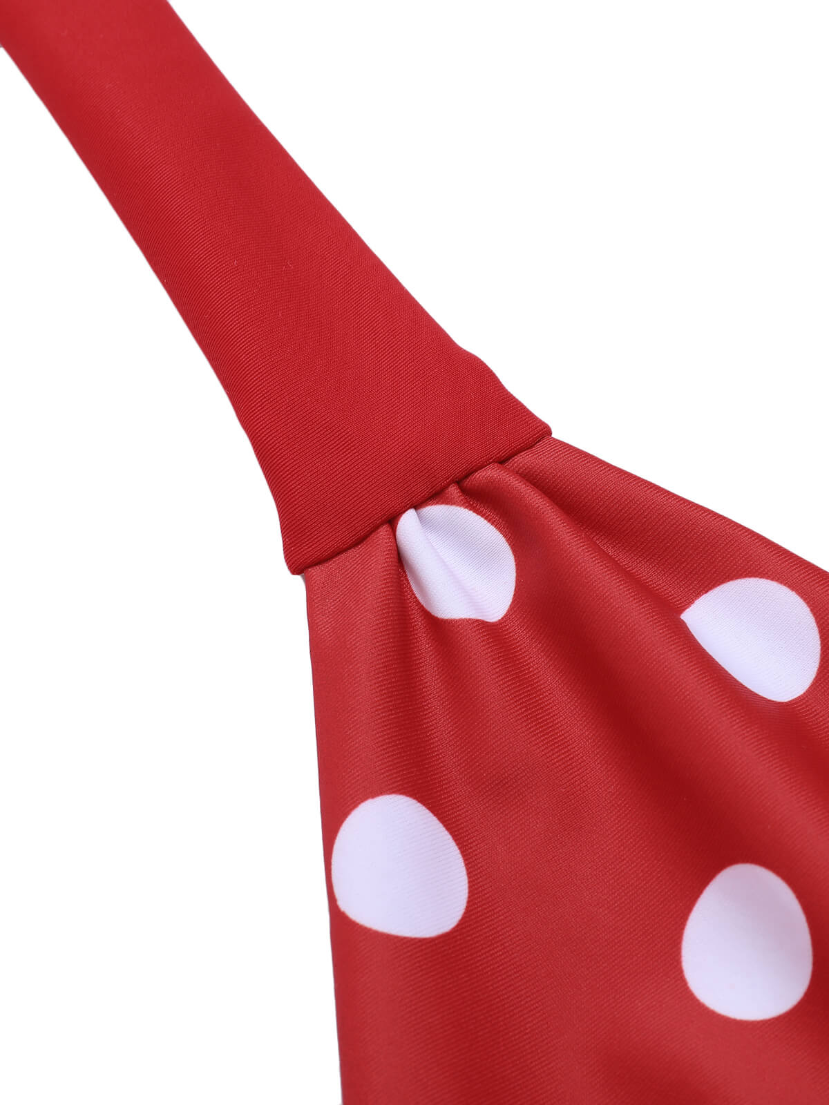 [Pre-Sale] Red 1950s Polka Dot Halter Separate Swimsuit - Image 6
