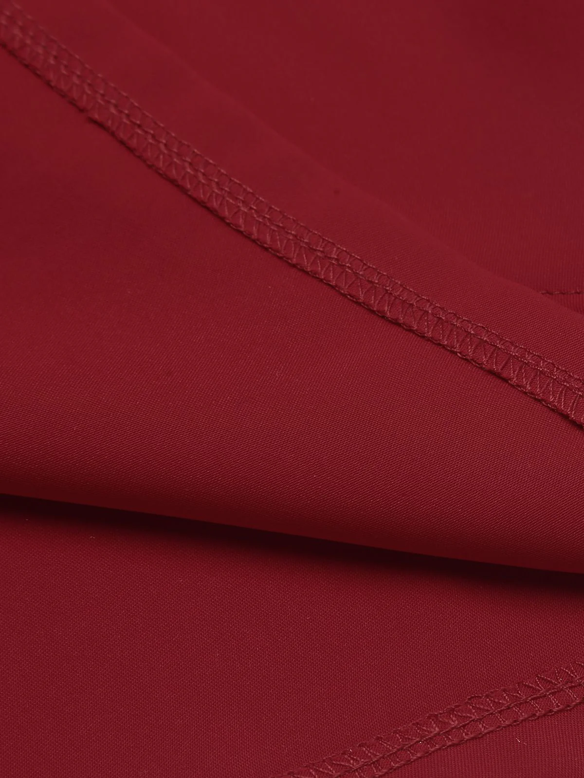 Red 1960s Solid Halter Bodycon Dress - Image 10