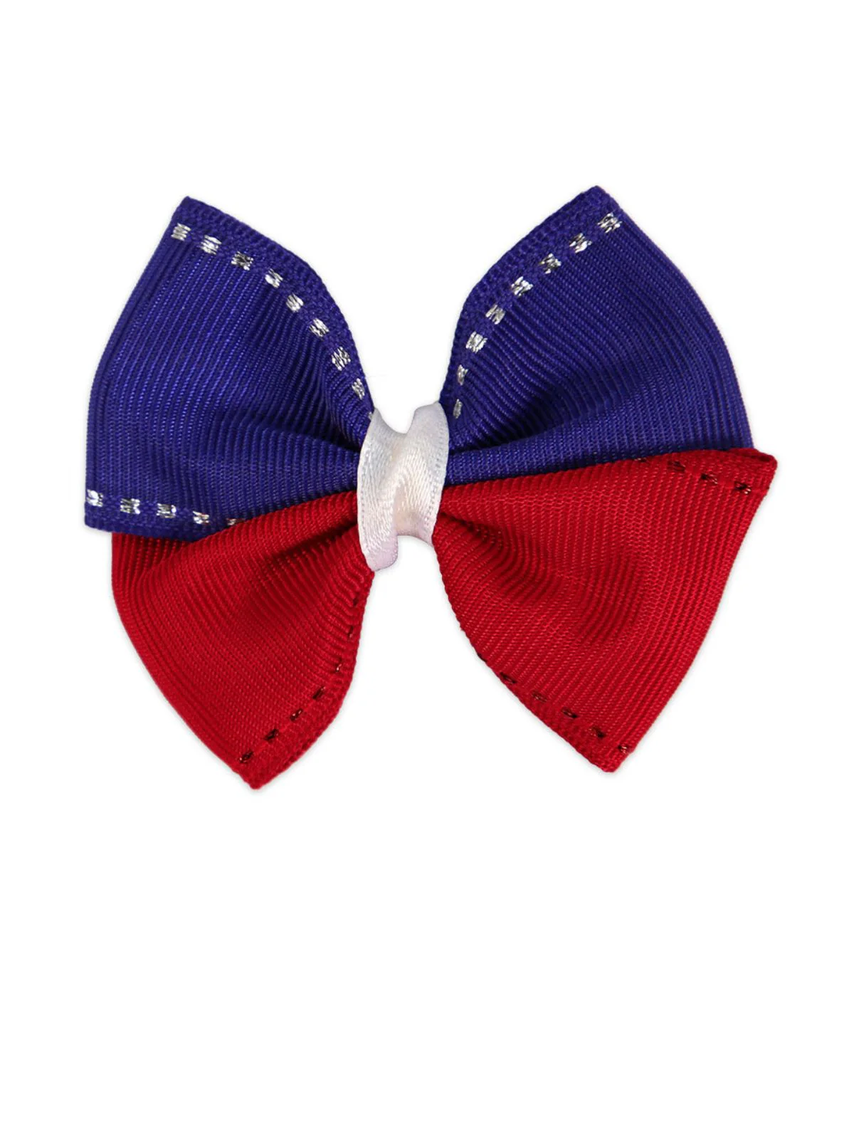Red & Blue Vintage Striped Hair Accessories - Image 4