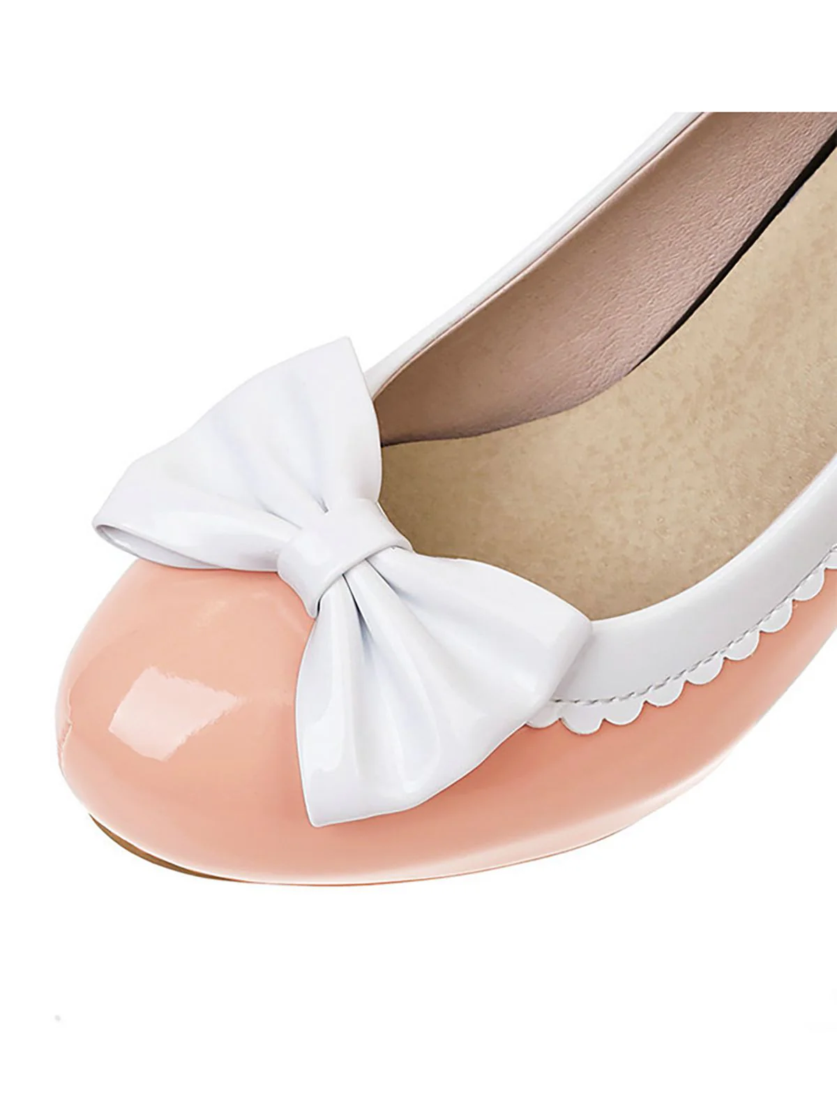 Retro Bowknot High Heels Shoes - Image 3