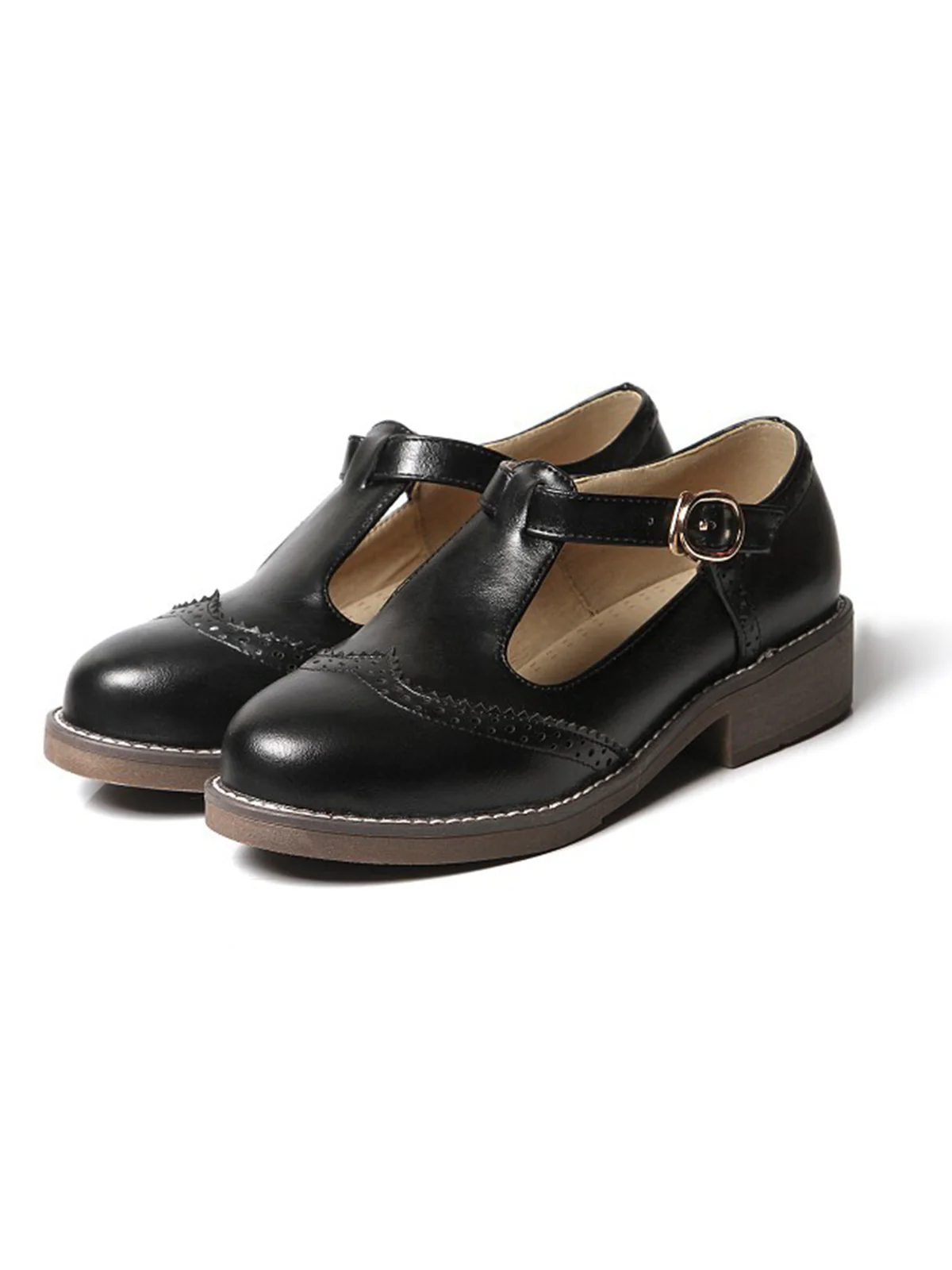 Retro Casual Buckle Thong Shoes - Image 5