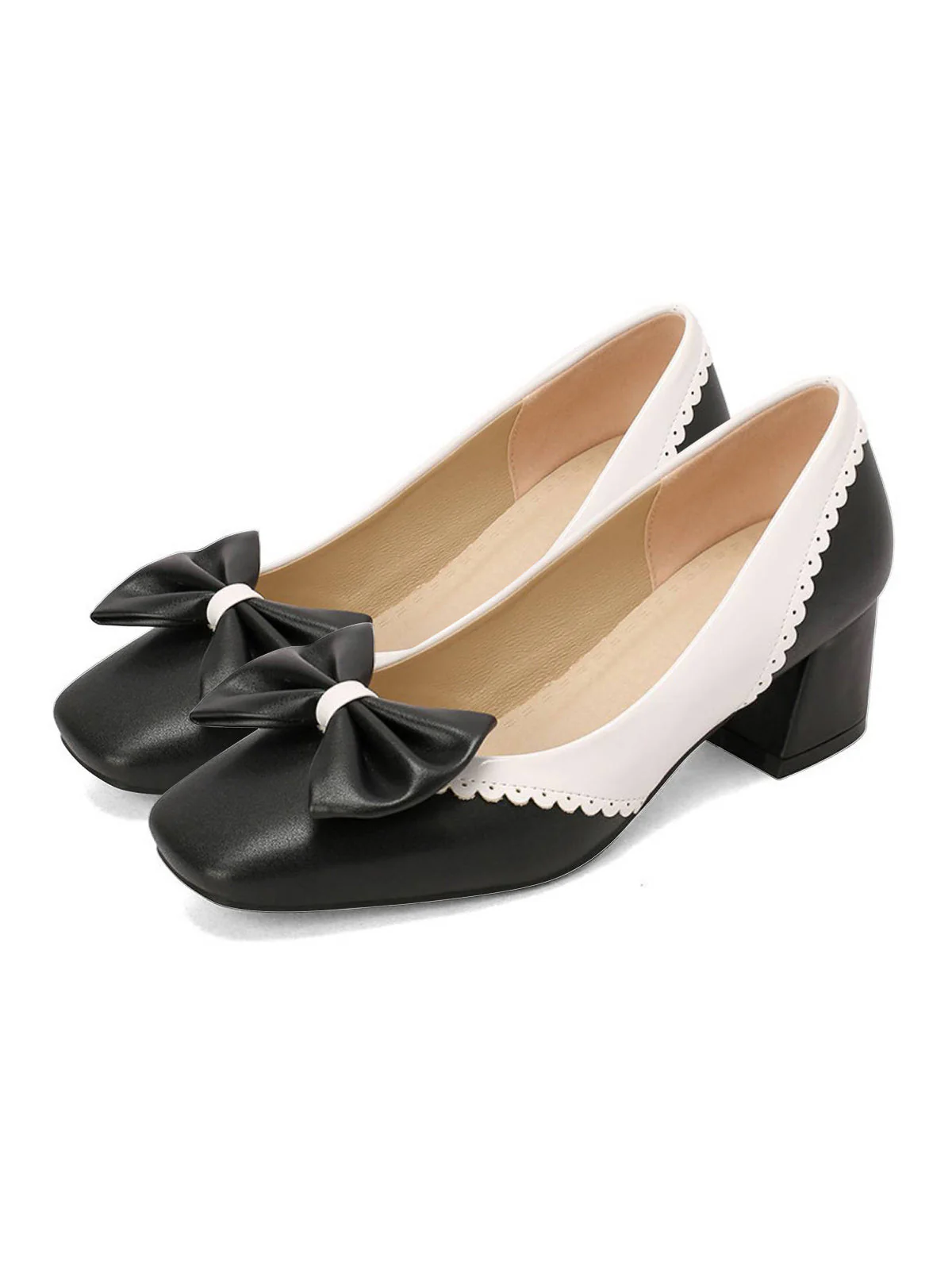 Retro Mary Jane High Heel Shoes - Image 3