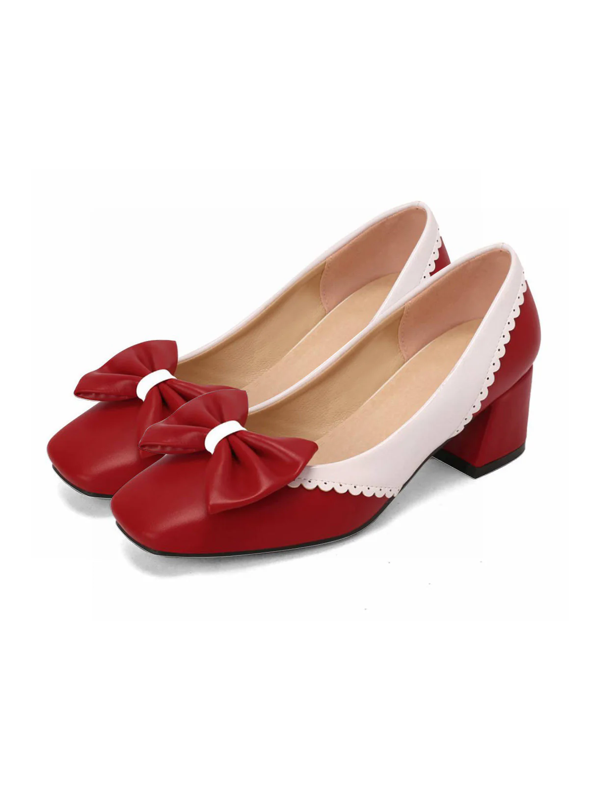 Retro Mary Jane High Heel Shoes - Image 6