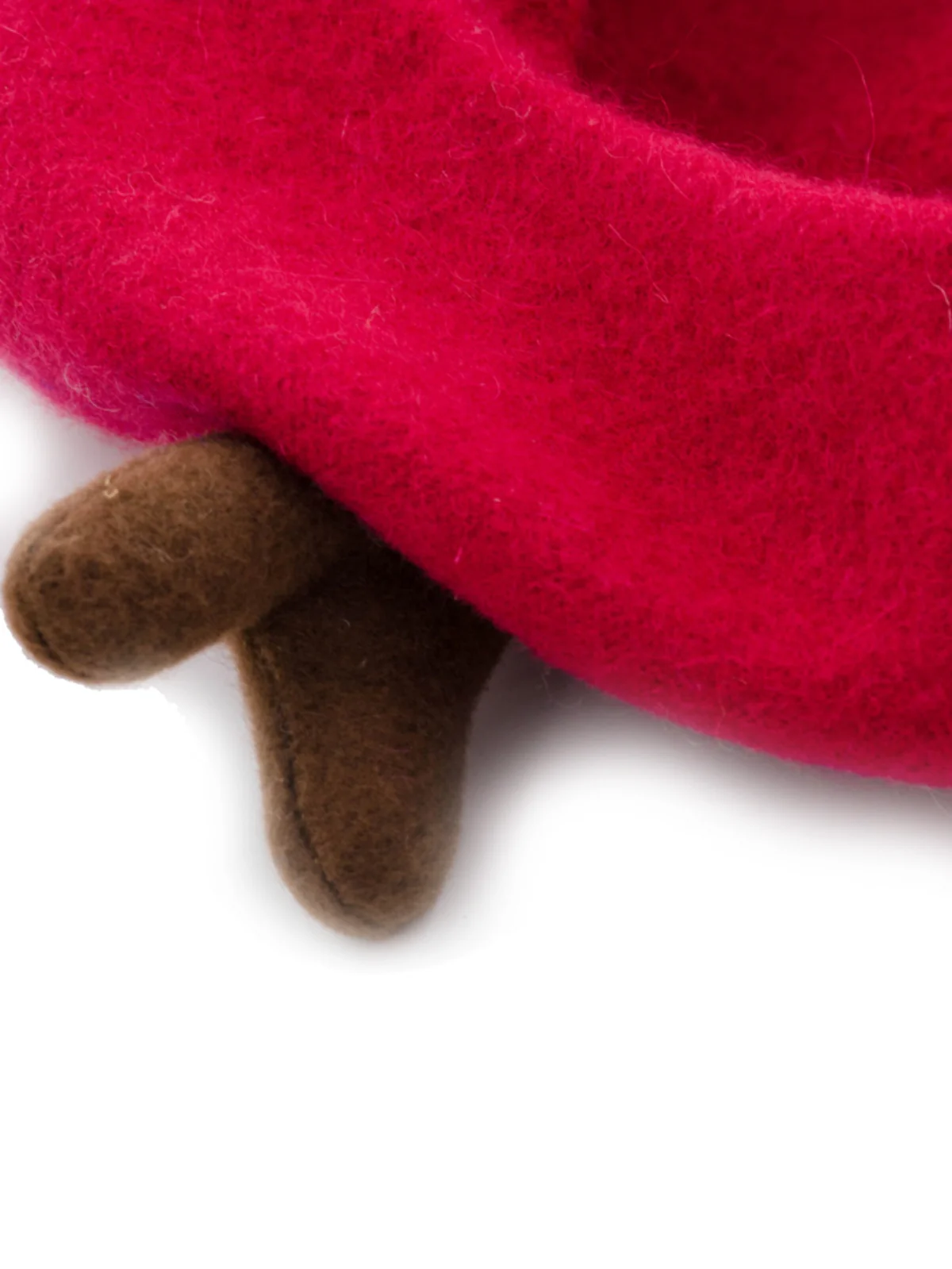 Retro Solid Antlers Wool Berets - Image 5