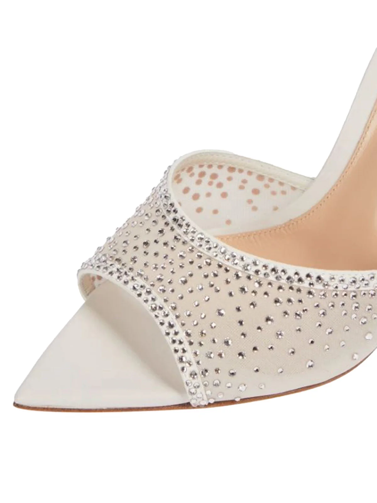 Rhinestone Pointed Toe High Heel Sandals - Image 8