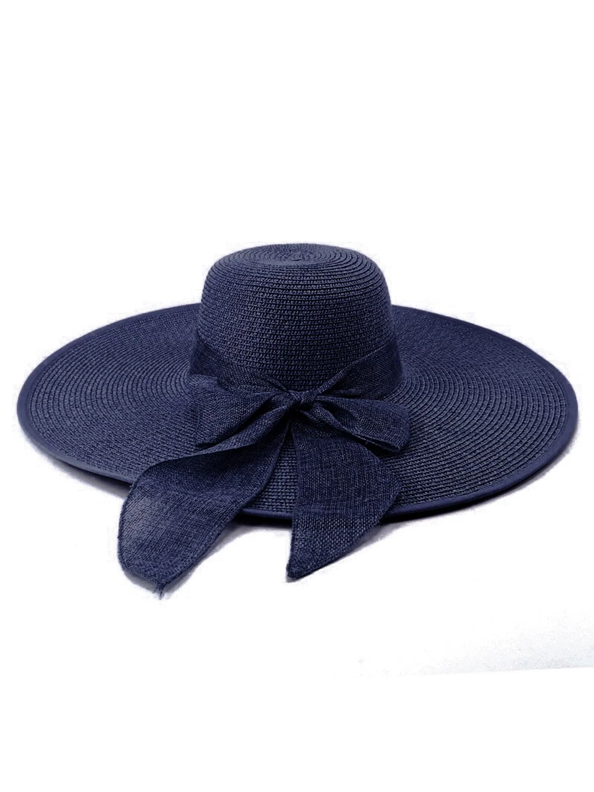 Ribbon Wide Brim Raffia Sun Hat - Image 6