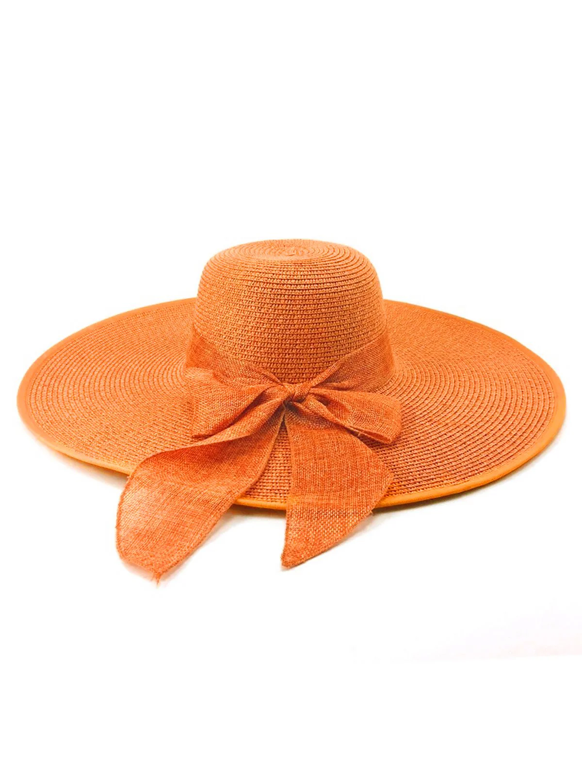 Ribbon Wide Brim Raffia Sun Hat - Image 5