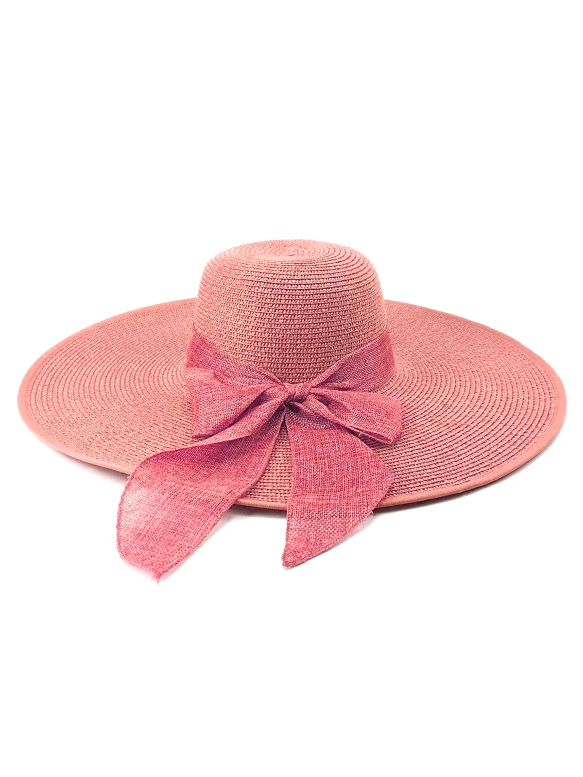 Ribbon Wide Brim Raffia Sun Hat - Image 9