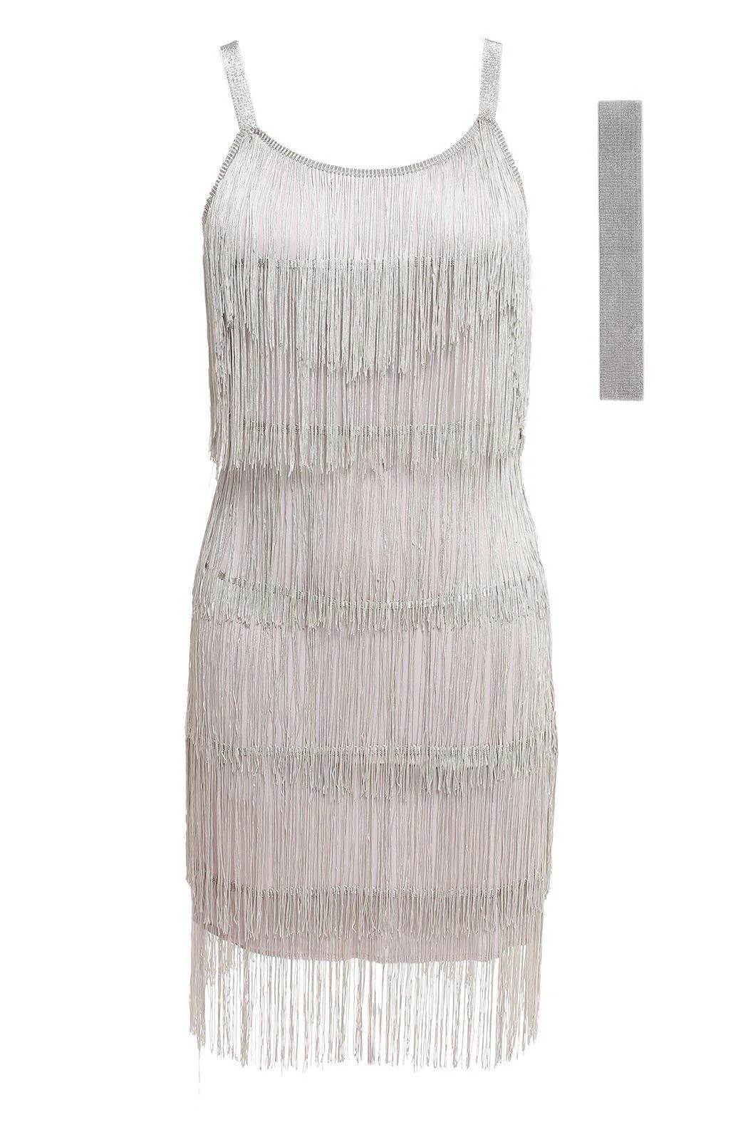 [US Warehouse] Belted Black 1920s Fringe Gatsby Dress - Image 13